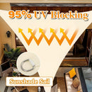 1 Tela de Sol Triangular para Exterior | Proteção UV, Ideal para Piscina, Toldo, Quintal, Pátio, Deck e Atividades de Jardim - Cor Cáqui