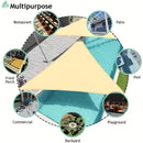 1 Tela de Sol Triangular para Exterior | Proteção UV, Ideal para Piscina, Toldo, Quintal, Pátio, Deck e Atividades de Jardim - Cor Cáqui